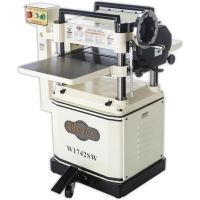 Woodstock SHOPFOX 15in Planer with Spiral Cutterhead &amp; Built-in Mobile Base