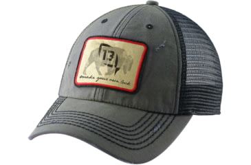 Image of Rapala Guy on a Buffalo Curved Brim Snapback Ballcap - Men's, Gray, One Size, HUS4