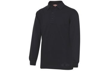 Image of 24 7 Series 4357005 Mens Long Sleeve Polo Shirt Black