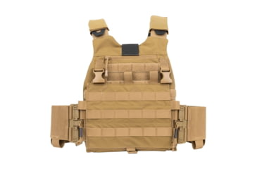 Image of Guard Dog Body Armor Trakr Plate Carrier with Front Placard, FDE, TRAKR-FDE-PRO