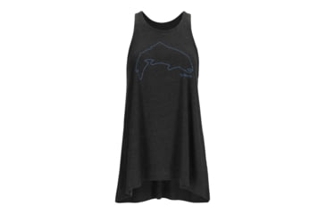 Image of Simms Fishing Products Ws Trout Outline Tank Top D8683D2C, White, 2XL, 14106-100-60