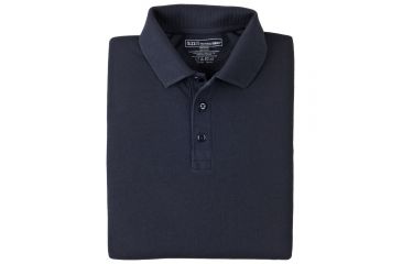 Image of 5.11 Tactical Professional Long Sleeve Polo - Men's, Large, Regular, Dark Navy, 42056-724-L
