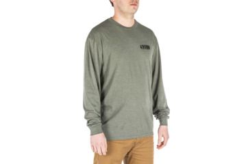 Image of 5.11 Tactical Banners And Bayonets Long Sleeve - Mens, Military Green Heather, Extra Large, 42111SH-223-XL