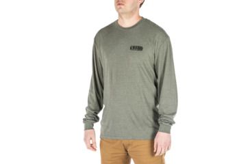 Image of 5.11 Tactical Banners And Bayonets Long Sleeve - Mens, Military Green Heather, Extra Large, 42111SH-223-XL