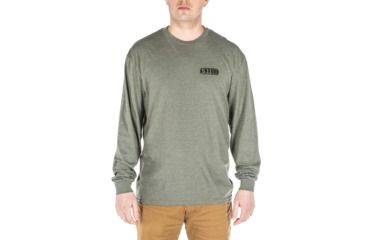 Image of 5.11 Tactical Banners And Bayonets Long Sleeve - Mens, Military Green Heather, Extra Large, 42111SH-223-XL