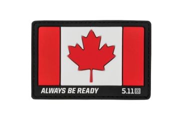 Image of 5.11 Tactical Canada Flag Patch - Unisex, Charcoal, 1 SZ, 81209-018-1 SZ