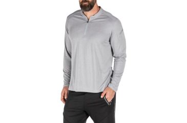Image of 5.11 Tactical Catalyst 1/4 Zip Shirt - Mens, Heather Grey, Extra Large, 82118-016-XL
