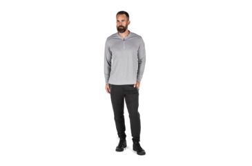 Image of 5.11 Tactical Catalyst 1/4 Zip Shirt - Mens, Heather Grey, Extra Large, 82118-016-XL