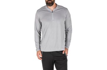 Image of 5.11 Tactical Catalyst 1/4 Zip Shirt - Mens, Heather Grey, Extra Large, 82118-016-XL