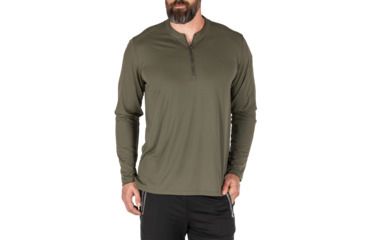 Image of 5.11 Tactical Catalyst 1/4 Zip Shirt - Mens, Ranger Green, Small, 82118-186-S