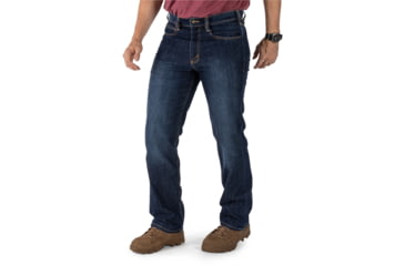 Image of 5.11 Tactical Defender-Flex Straight Jean - Mens, Stone Wash Indigo, 35-30, 74477ABR-648-35-30