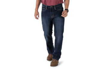 Image of 5.11 Tactical Defender-Flex Straight Jean - Mens, Stone Wash Indigo, 35-30, 74477ABR-648-35-30