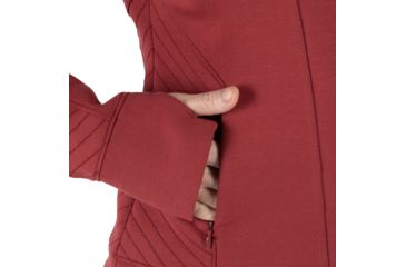 Image of 5.11 Tactical Emma Full Zip Sweatshirt - Womens, Cabernet, Large, 62079-569-L