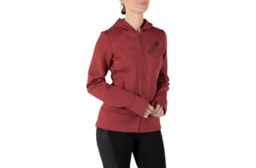 Image of 5.11 Tactical Emma Full Zip Sweatshirt - Womens, Cabernet, Large, 62079-569-L