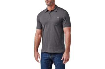 Image of 5.11 Tactical Kane Short Sleeve Polo - Men's, Flint, 2XL, 41281-258-2XL