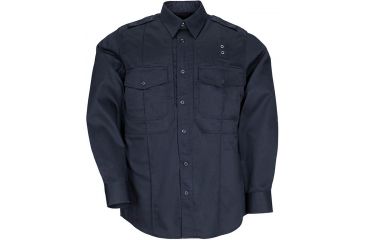 Image of 5.11 Tactical Taclite PDU Long Sleeve Class B Shirt - Men's, Midnight Navy, XLR, 72366-750-XL-R