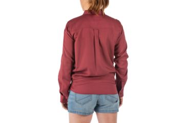 Image of 5.11 Tactical Nikita Long Sleeve Shirt - Womens, Cabernet, Small, 62398-569-S