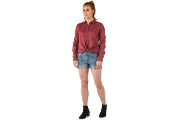 Image of 5.11 Tactical Nikita Long Sleeve Shirt - Womens, Cabernet, Small, 62398-569-S