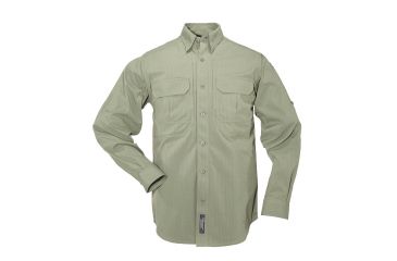 Image of 5.11 Tactical Nylon Tactical Long Sleeve Shirt - OD Green - 4XL 72158-182-4XL