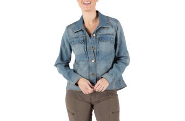Image of 5.11 Tactical Penelope Denim Jacket - Womens, Lw Indigo, Extra Small, 38080-646-XS
