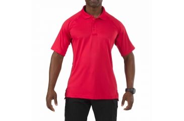 Image of 5.11 Tactical Performance Short Sleeve Polo - Men's, 4XL, Tall, Range Red, 71049T-477-4XL