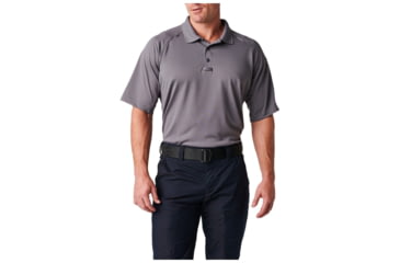 Image of 5.11 Tactical Performance Short Sleeve Polo - Men's, Storm, Small, Regular, 71049-092-S