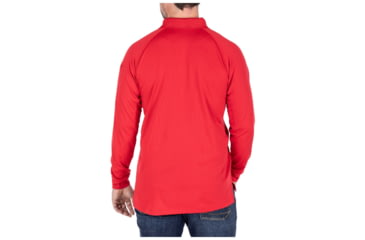 Image of 5.11 Tactical Performance Long Sleeve Polo - Men's, Extra Large, Regular, Range Red, 72049-477-XL