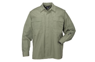 Image of 5.11 Tactical Ripstop Tdu L/s Shirt, TDU Green, 72002ABR-190-L-R