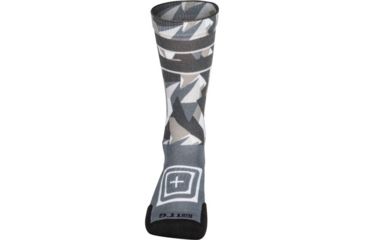 Image of 5.11 Tactical Sock &amp; Awe Crew Dazzle - Mens, Cool Grey, Large 10041AC-001-L