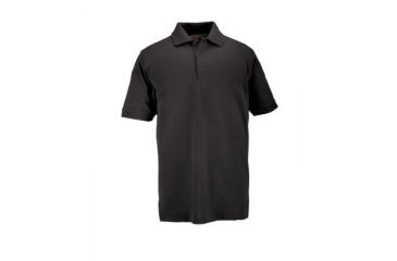 Image of 5.11 Tactical Professional Short Sleeve Polo - Men's, Extra Small, Regular, Black, 41060-019-XS