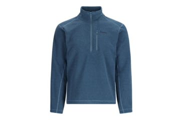 Image of Simms Fishing Products Ms Rivershed-Half Zip Fleece A42B634B, Neptune Heather, M, 13851-1121-30