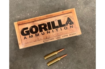 Image of Gorilla Ammunition 6.5mm Creedmoor 100 Grain Hornady A-MAX Rifle Ammo, 20 Rounds, Copper, 20 Rounds, gpf-88056