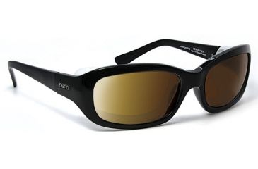Image of Verona/ SharpView Polarized Copper, Glossy Black Frame Female Sunglasses, M-L
