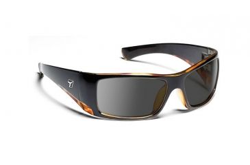 Image of 7eye 815546 Mens Shaun Prescription Single Vision Sunglasses Active Lifestyle Black Tortoise Frames