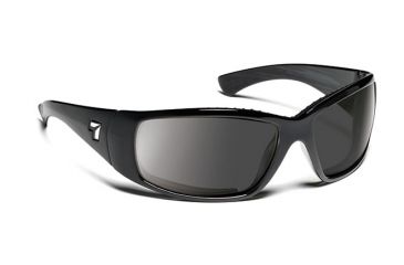 Image of 7eye 570541 Mens Taku Rx Progressive Sunglasses Airdam Glossy Black Frames