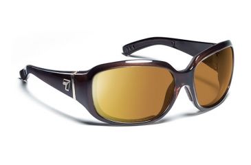 Image of 7eye 583442 Womens Mistral Rx Progressive Sunglasses Airdam Crystal Chocolate Frames