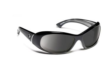 Image of 7eye 560541 Womens Zephyr Rx Progressive Sunglasses Airdam Glossy Black Frames