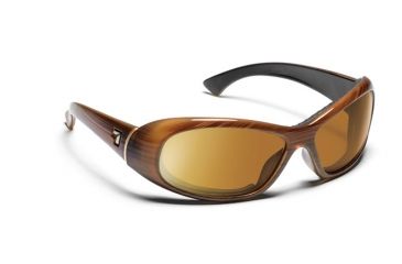 Image of 7eye 564142 Womens Zephyr Rx Progressive Sunglasses Airdam Sandalwood Frames