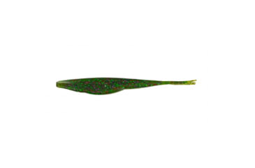 Image of Big Bite Baits Triple Tail Jerk Minnow Soft Baits, 10 per Pack, Watermelon Seed, 5 inch, TT5JM