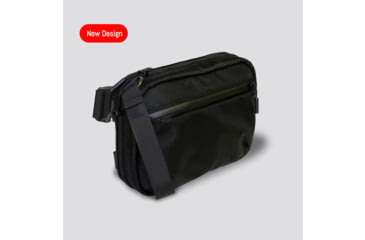 Image of 945 Industries QAP Gen 2 Full Size Concealment Bag Ballistic Black With Kydex Holster, BAG-G2-QAP-FS-BN-BLK-HOL