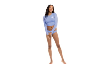 Image of Body Glove Let It Be Crop Rashguard - Periwinkle 291DD1D9, M, Periwinkle, 39-506744A-Periwinkle-M
