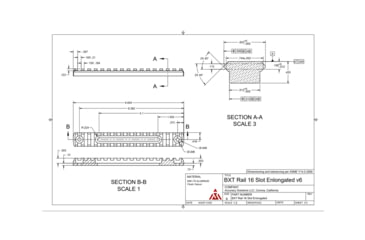 Image of Accuracy Solutions Elongated Holes Picatinny Rail