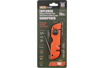 Image of AccuSharp Explorer Outdoor Survival Tool with Built-in Knife &amp; Tool Sharpener, 735C
