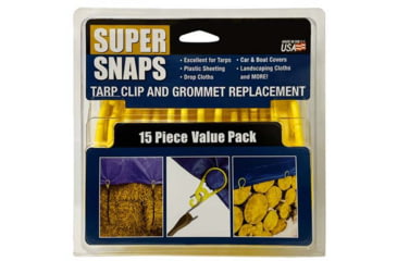 Image of Accusharp Super Snaps 15-pack Tarp Gromet Hole Super Snaps