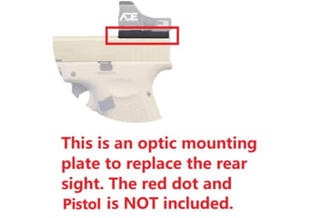 Image of ADE Advanced Optics SAR ST9 Adapter Plate, JPoint, Shield RMSc,Vortex, Holosun, ADE, Black, HM26