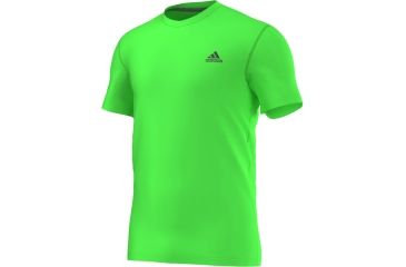 Image of Adidas Terrex Ultimate Short Sleeve Tee - Men's-Neon Green-Large