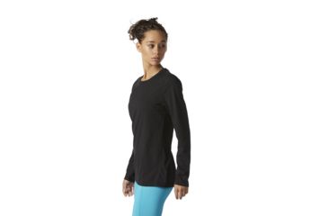 Image of Adidas Terrex Ultimate Women's Long Sleeve Tee, Black/Black, Large, BP5212-L