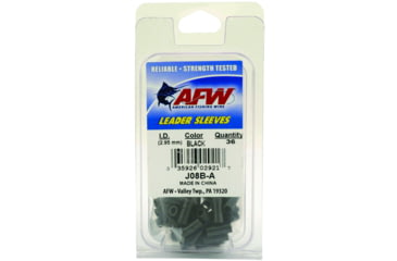 Image of AFW Single Barrel Sleeves Size #4, .071in/1.80 mm ID, .250in/6.35 mm length, Black, 25 Piece, J04B-A