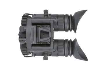 Image of AGM Global Vision NVG-40 1x27mm NL1 Dual Tube Night Vision Goggle/Binocular Gen 2 Plus, Green Phosphor, Level 1, Black, 4.5 4.6 2.9, 14NV4122483011