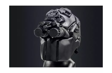 Image of AGM Global Vision NVG-40 1x27mm NL1 Dual Tube Night Vision Goggle/Binocular Gen 2 Plus, Green Phosphor, Level 1, Black, 4.5 4.6 2.9, 14NV4122483011